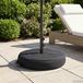 Prolenta Maison Exclusive - Terrasstandaard voor parasols, 60 x 60 cm, staal, zwart