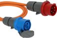 Brennenstuhl Krachtstroomadapter CEE 5-pins (m) - CEE 3-pins (v) 1,5 meter Oranje