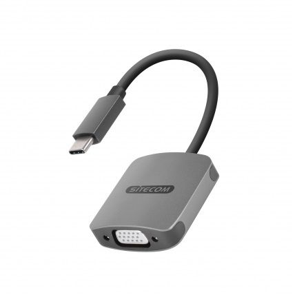 Sitecom CN-371 USB-C to VGA Adapter - Grijs