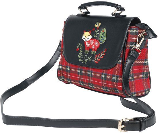 Banned Scandi Fox Dames Handtas - zwart/meerkleurig