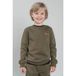 TYGO & vito rechtvallende sweater met backprint - donkergroen