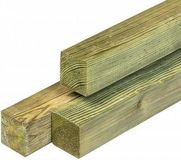 Tuingigant Schuttingpaal Grenen Geimpregneerd Bruin 6.8 x 180 cm