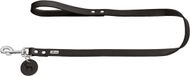 Hunter Looplijn Leder Zwart - Hondenriem - 100x2 cm