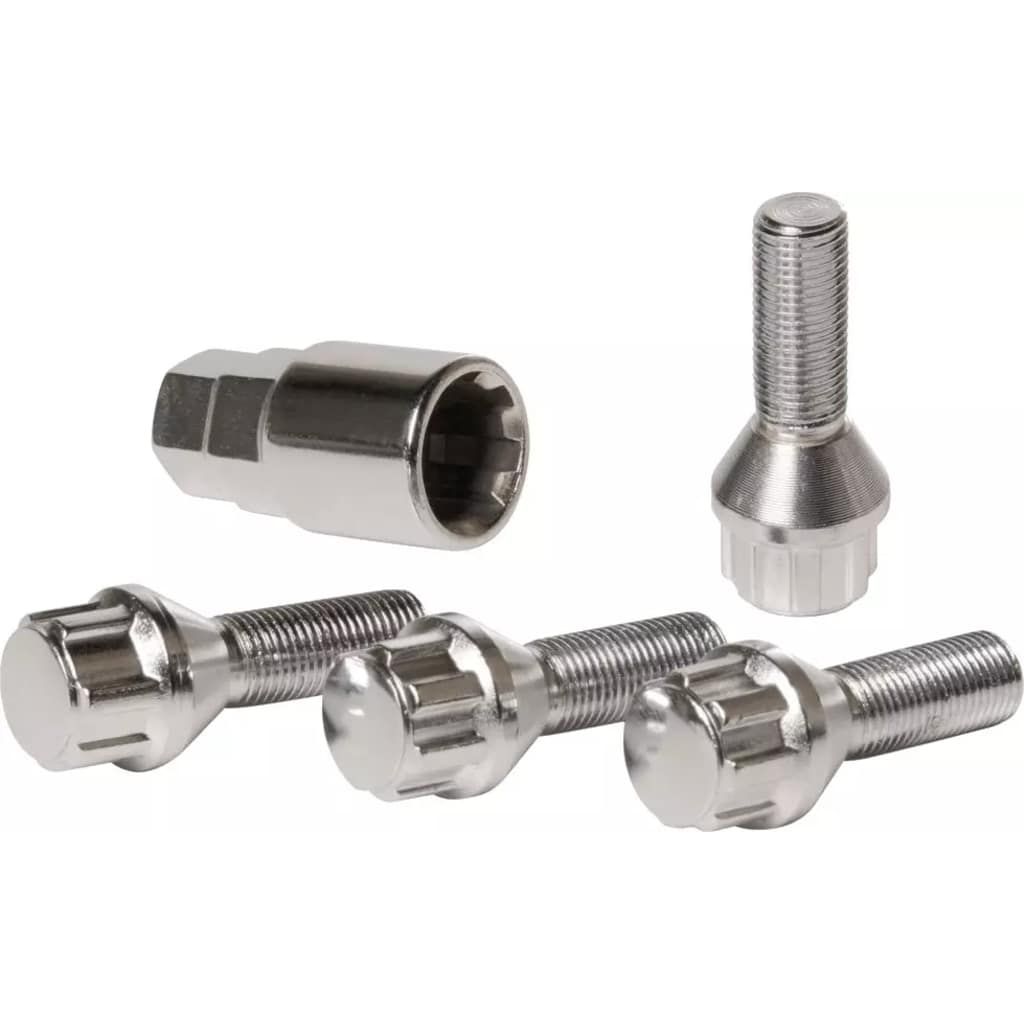 Car Plus anti-diefstal wielbouten M12 x 1.25 L28 conisch 4 stuks