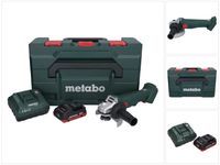 Metabo W 18 L 9-125 accu haakse slijper 18 V 125 mm + 1x accu 4,0 Ah + oplader + metaBOX