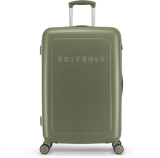 SUITSUIT Natura Reiskoffer 76x48x29 - Dark Olive - 82L - Hardcase - TSA Cijferslot - 4 Wielen - Lichtgewicht