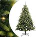 vidaXL Kunstkerstboom met scharnier 300 leds groen 240 cm