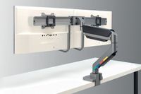 Kensington SmartFit Dubbele Monitor arm met Crossbar en Handgreep – Zwart