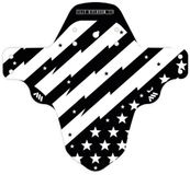 All Mountain Style Patriot Voor spatbord Zwart/Wit Kunststof Mountainbike