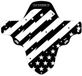 All Mountain Style Patriot Voor spatbord Zwart/Wit Kunststof Mountainbike