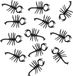 Boland Atosa insecten figuren - Schorpioenen - set 12x stuks - kunststof - 7 cm - zwart