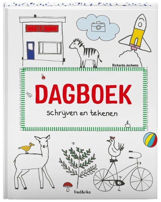 Fredrika Dagboek - Persoonlijk dagboek voor jongens & meisjes - Hardcover - Wit - CB