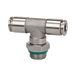 Riegler T-steekschroefverbinding, draaibaar, G 1/8 A, voor buitenslang Ø 8 mm, werkdruk max. 15 bar, roestvrij staal 1.4404