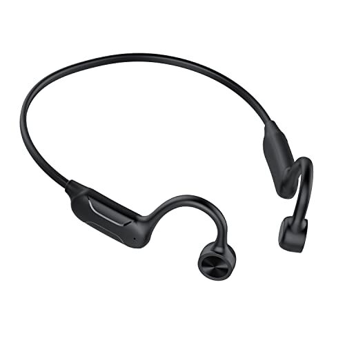 HNSHAG Bone Conduction Headphones, Open Ear Headphones Sports Wireless Earphones, Bluetooth hoofdtelefoon met ingebouwde microfoon