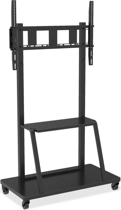 Techly ICA-TR30 - TV-houder op wieltjes - Zwart