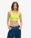 Superdry Femme Top Court Code Surplus Vert Taille: 40
