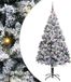vidaXL - Sapin de Noël artificiel - Blanc - 210 cm