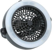 Grundig camping lamp en ventilator - 2-in-1 - 3x aa (exclusief) - weatherproof - warm wit licht