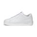 PUMA Smash Platform v3 sneakers voor Dames, Wit/Zilver, Maat 42,5