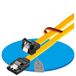 Sonero SATA III 6 Gb/s data-kabelset, 2x 0,50 m, gehoekt + 2x 0,50 m, geel