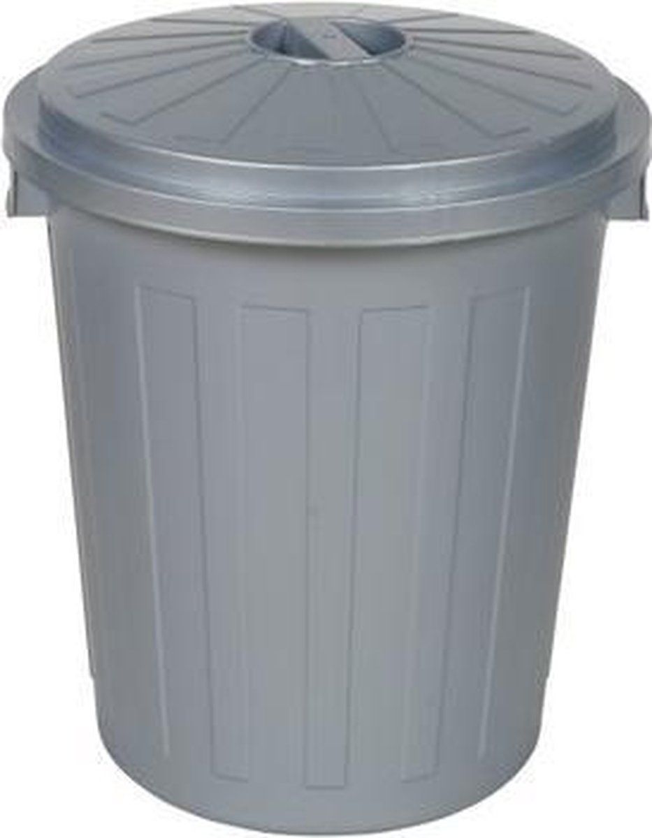 Keeeper Vuilnisbak / Papier Met Multifunctionele Afsluitbaar Deksel Zeer Groot 50 L Plateerde