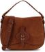 Coccinelle Leren schoudertas Mavery Suede BI Cognac