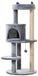 StarTech Kattenboom Kraboom met 4 niveaus - Sisalstijlen - Hout - Zachte pluche - Groot - Grijs