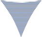 vidaXL Zonneschaduw Driehoekig 4,5 x 4,5 x 4,5 m Polyester Oxford Blauw en wit