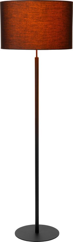 Lucide MAYA - Vloerlamp - Ø 45 cm - 1xE27 - Zwart