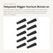 Dailygoods - Hekpaneelwiggen 10 stuks - Noir Plastique Wiggen - Lichtgewicht - Waterpas Stellen - Stevig en Duurzaam - Afmetingen 8,5 x 2 x 1,6 cm
