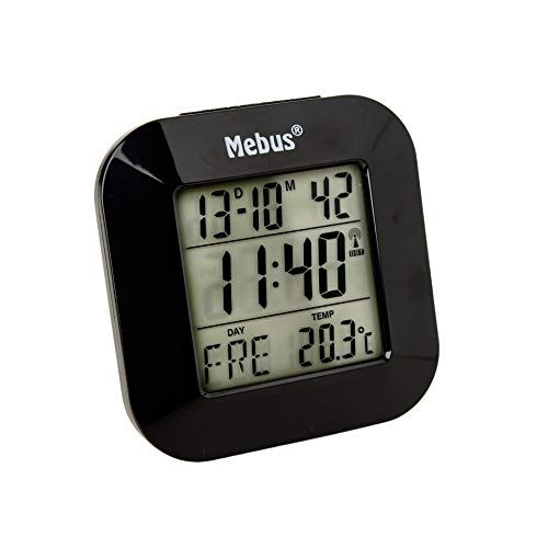 Mebus Radio wekker, digitaal (kunststof zwart) - 4007218515100