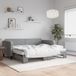 Maison Exclusive Lit gigogne extensible avec matelas, gris clair, 90x200 cm, tissu