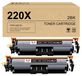 HP set de cartouches de toner 220X, 2 cartouches noires, adapté aux imprimantes multifonctions Color Pro 4202dw et 4302fdw