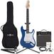Gear4Music LA Electric Guitar Blue 15W Guitar Amp & Ultimate Accessory Pack