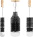 Markenlos Shenzhen Haorui Industrial Technology Co., Ltd. Flessenborstel voor glazen flessen - Reinigingsborstel voor 1 liter frisdrankflessen, glazen karaf, drinkflessen, babyflessen - 3 stuks