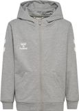 hummel hmlGO 2.0 CHEVRON ZIP HOODIE KIDS GRIS MÉLANGE 128