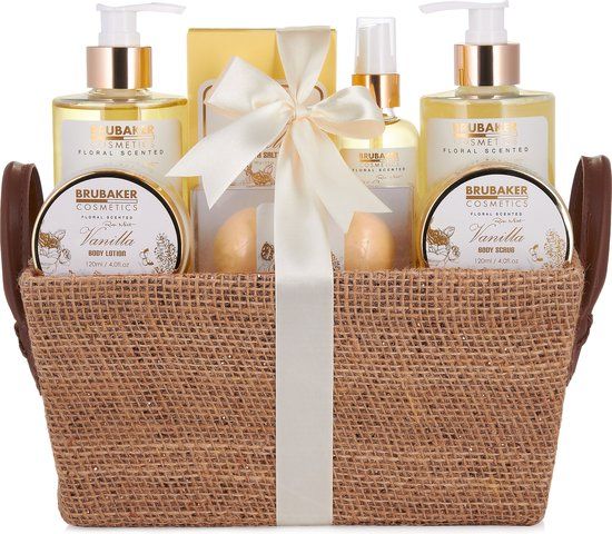 BRUBAKER Cosmetics Bad en Body Set - Vanille Rose Mint Geur - 9-delige Cadeauset - Cadeau