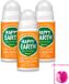 Happy Earth 3 x Déodorant Roll-On Rose Petitgrain - 75 ml