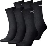 Puma Sokken Set van 6 Zwart Unisex Katoen Hoog 43-46