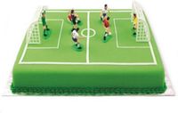 ScrapCooking Taartset Voetbal spelers voor taart versiering 9 accessoires