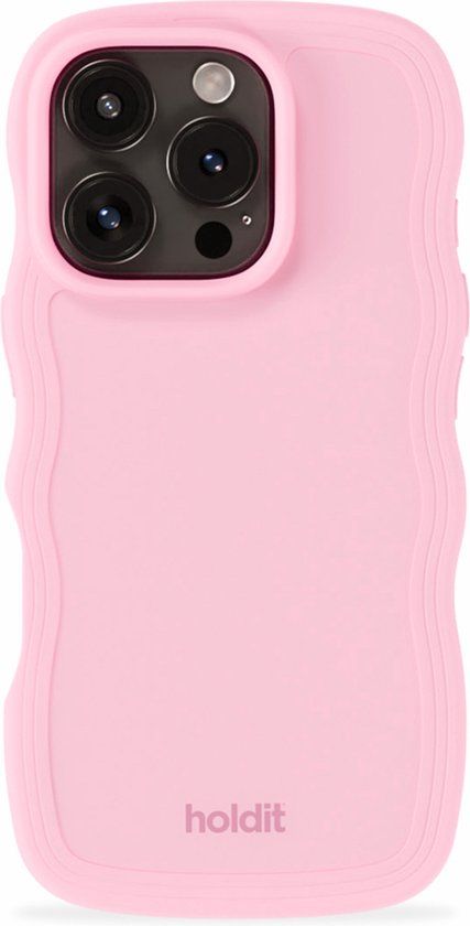 Holdit Wavy Case geschikt voor Apple iPhone 16 Pro Max - Pink