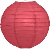 Merkloos Luxe bol lampion bordeaux rood 35 cm