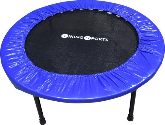Fitness trampoline - opvouwbaar - ⌀ 101 cm - blauw
