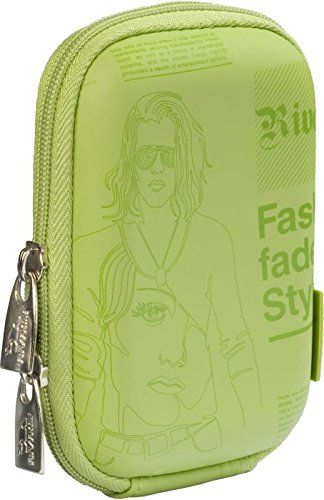 Rivacase 7023 Digital Camera Case - Green (Newspaper)