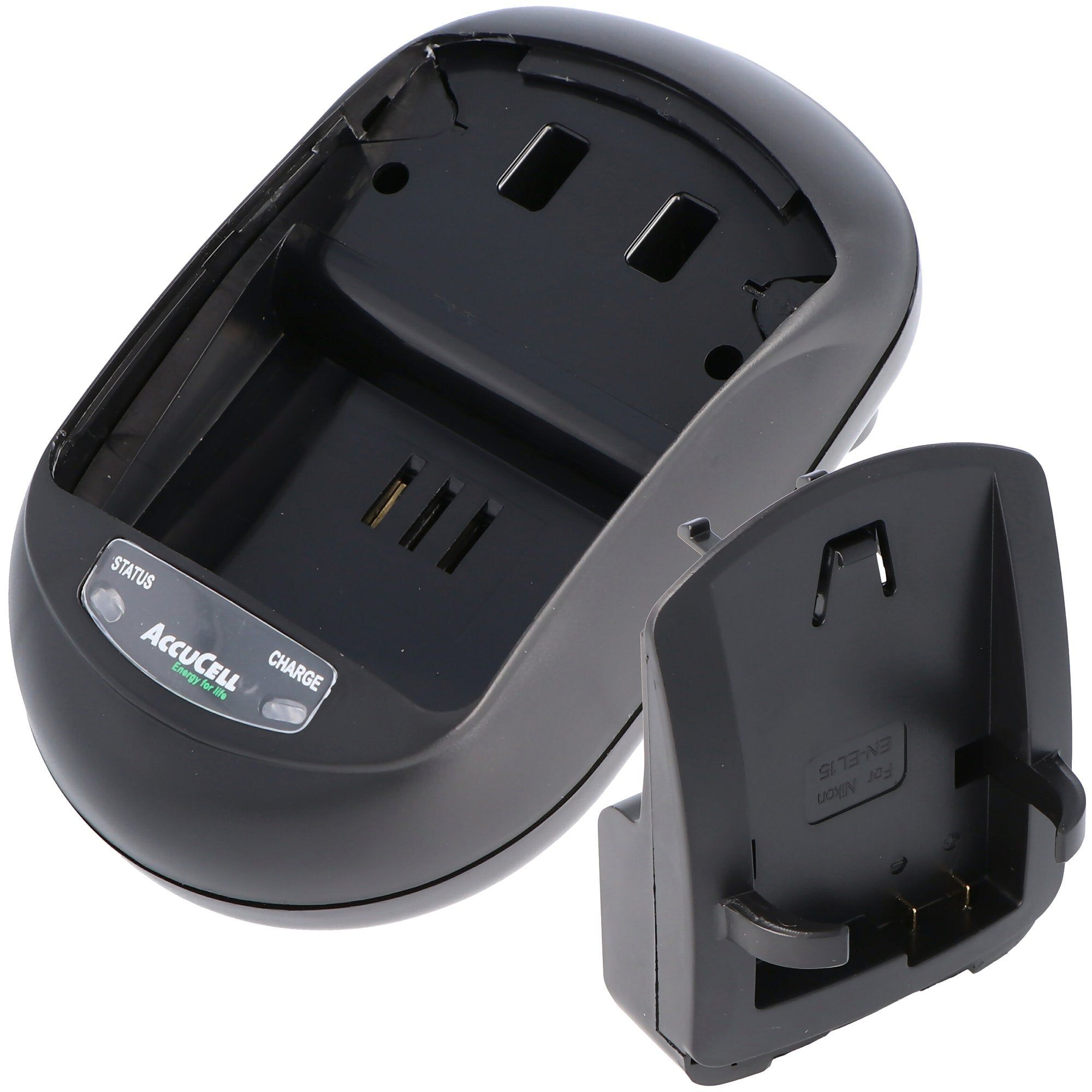 ACCUCELL Snellader voor Nikon EN-EL15, D7000 batterij
