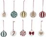 Vertbaudet Set van 10 houten kerstballen MOONY