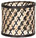Anne Light K2015BS Ø12 cm - Abat-jour cylindrique en bambou crème
