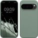 kwmobile telefoonhoesje geschikt voor Google Pixel 10 / Pixel 10 Pro - Hoesje met siliconen coating - Smartphone case in Regenwashed groen