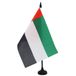 AZ FLAG Tafelvlag Verenigde Arabische Emiraten 21x14 cm Plastic Voet