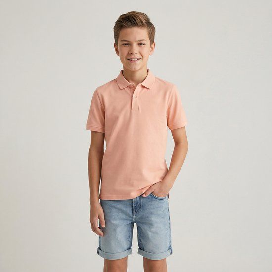 Cars Jeans Polo Dario Jr. Jongens 164 Katoen Polokraag Effen Roze